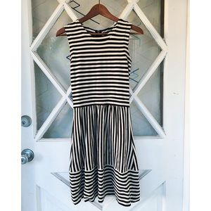Madewell Hiline black and white dress